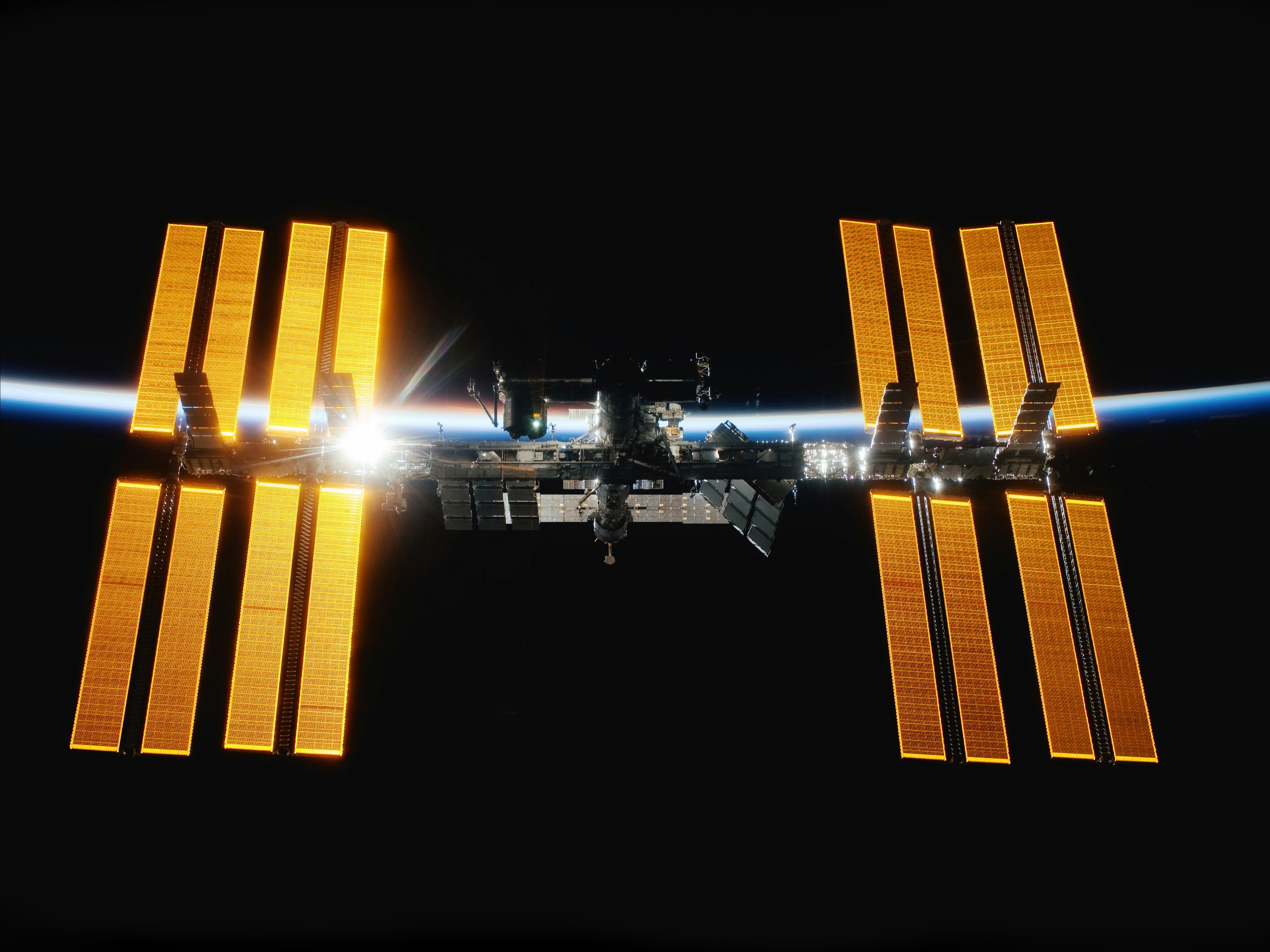 A picture of the ISS, which houses the instruments that collected the data that Danny Collinson used for this project